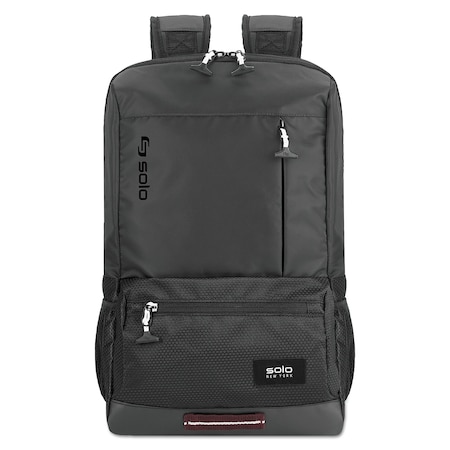Solo Ny Draft Backpack, 6.25" x 18.12" x 18.12", Nylon, Black VAR701-4